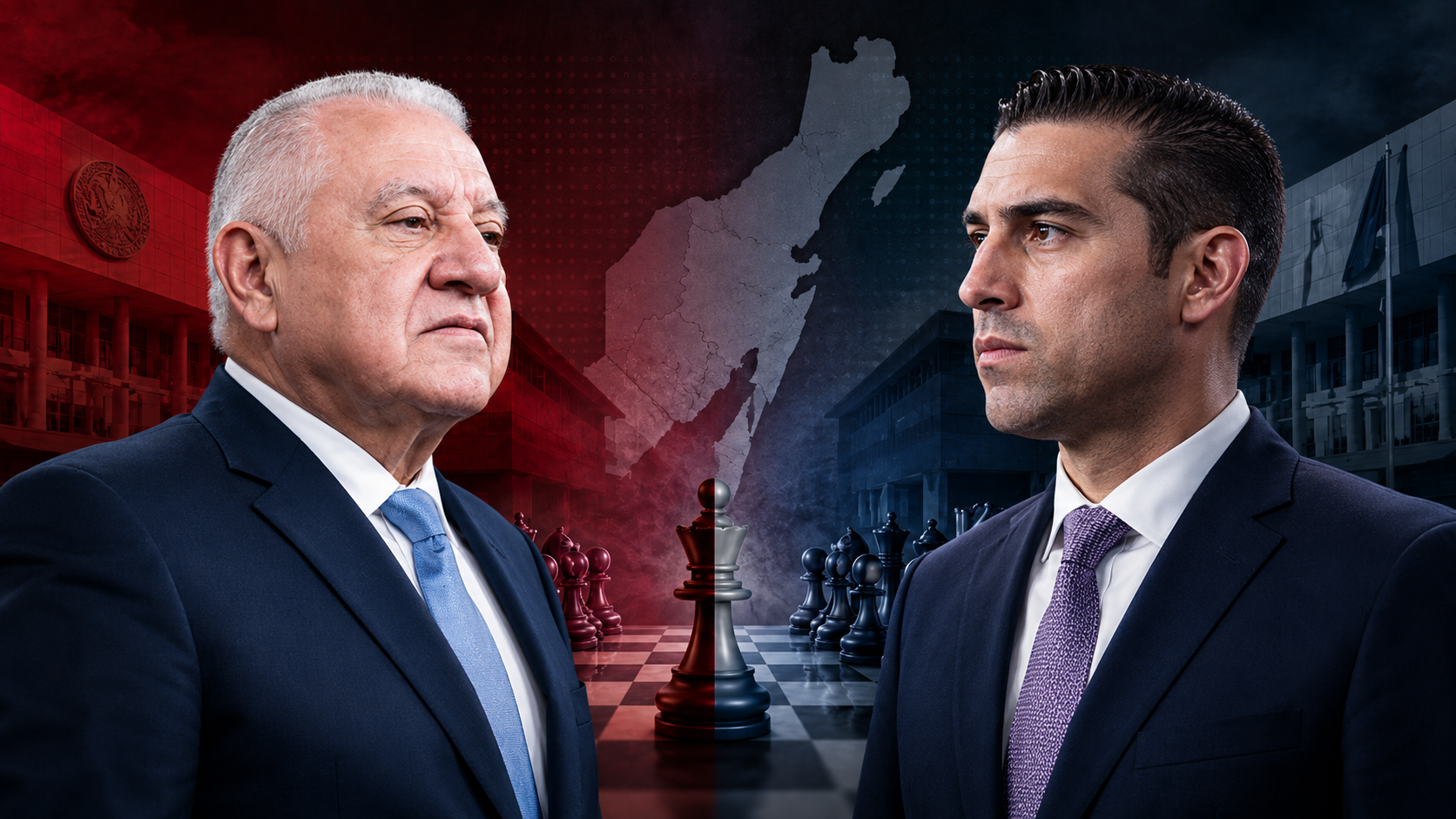 Rafa Marín vs Gino Segura rumbo a la gubernatura de Quintana Roo 2027