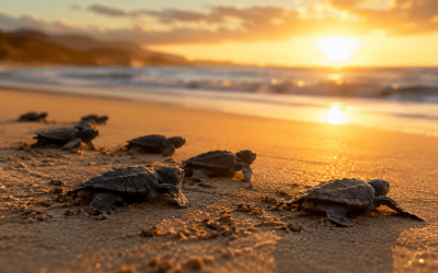 Tortugas marinas en Michoacán: nacen 6.7 millones