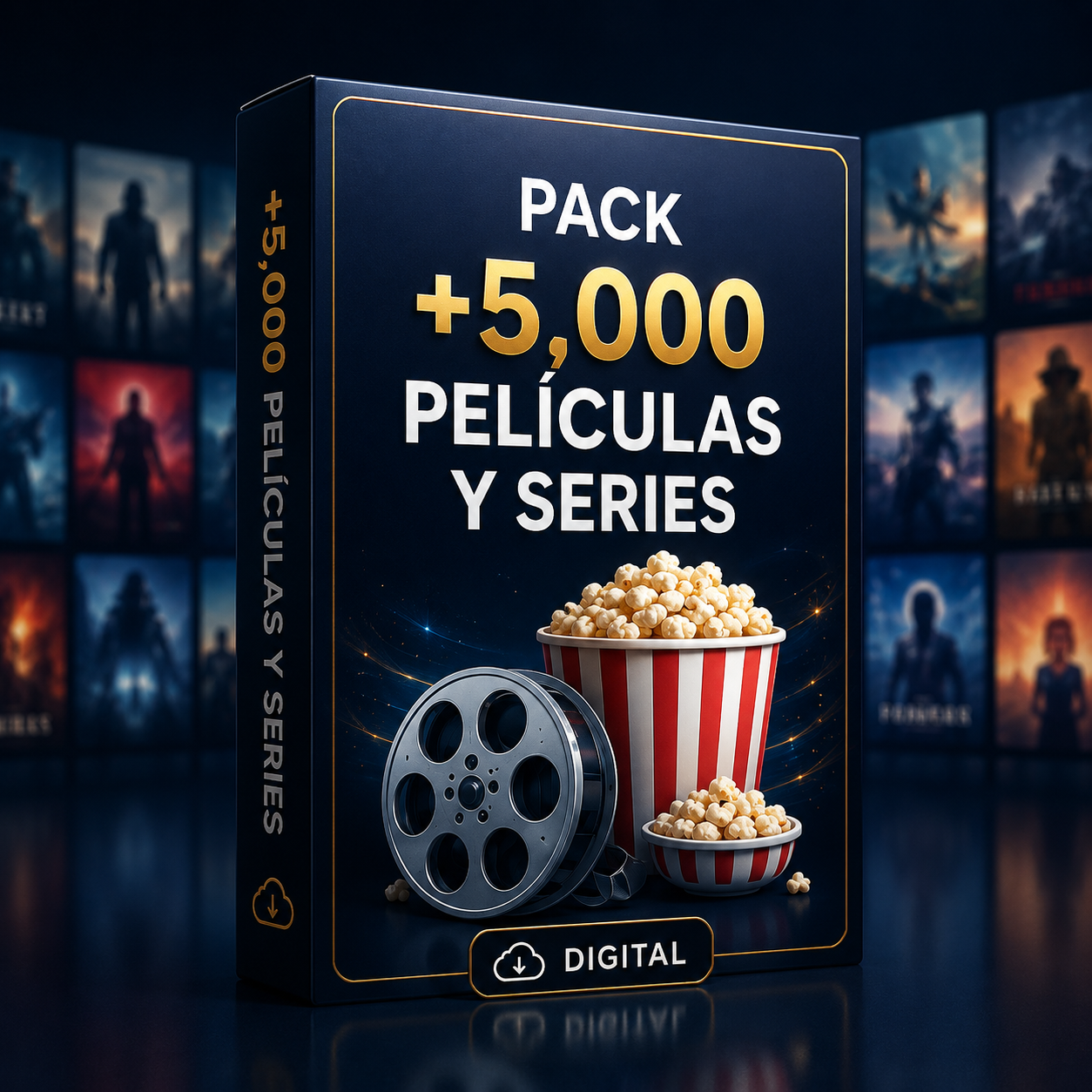 Pack +5,000 películas y series